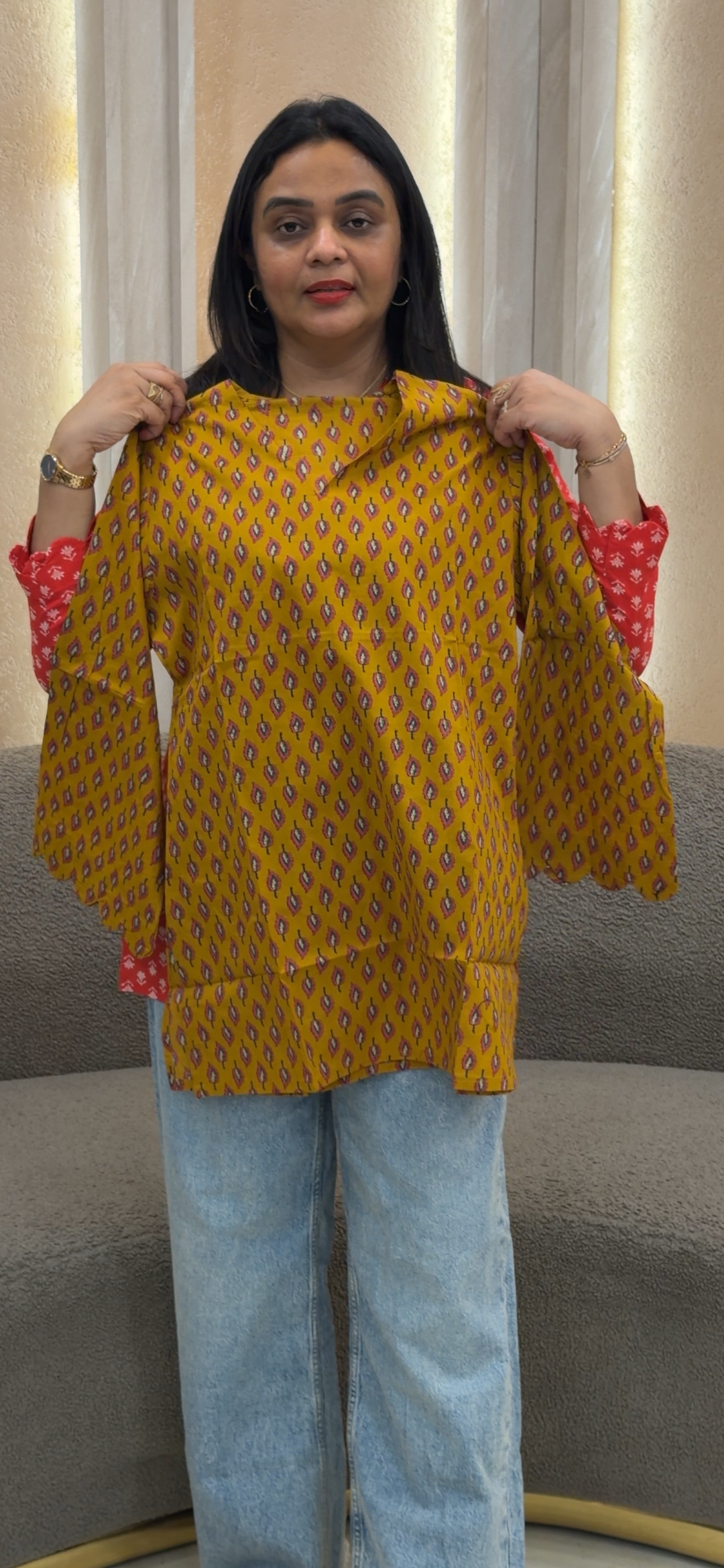PRINTED SHORT TOPS - NUWA-1256