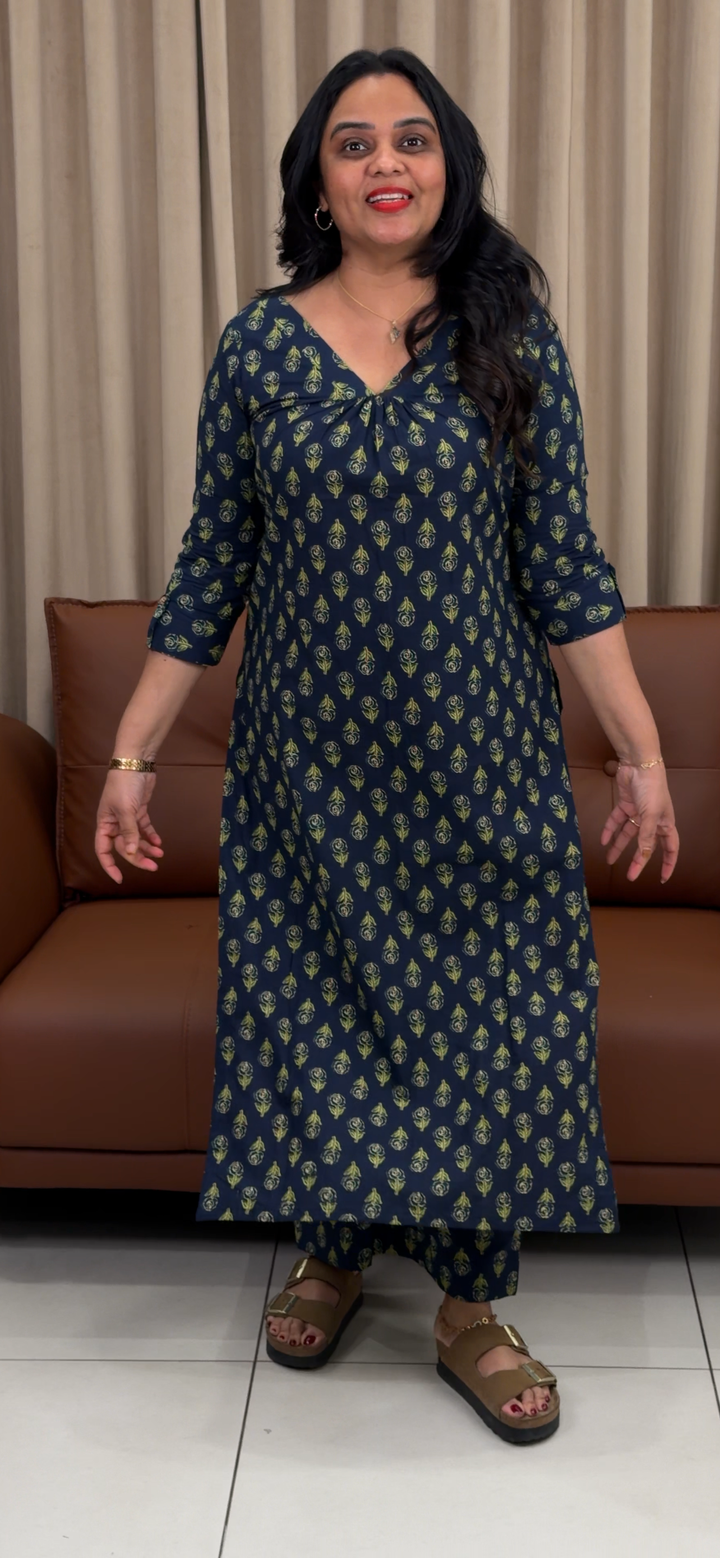 IN-HOUSE PRINTED COTTON TOP AND BOTTOM - NUWA - 1341