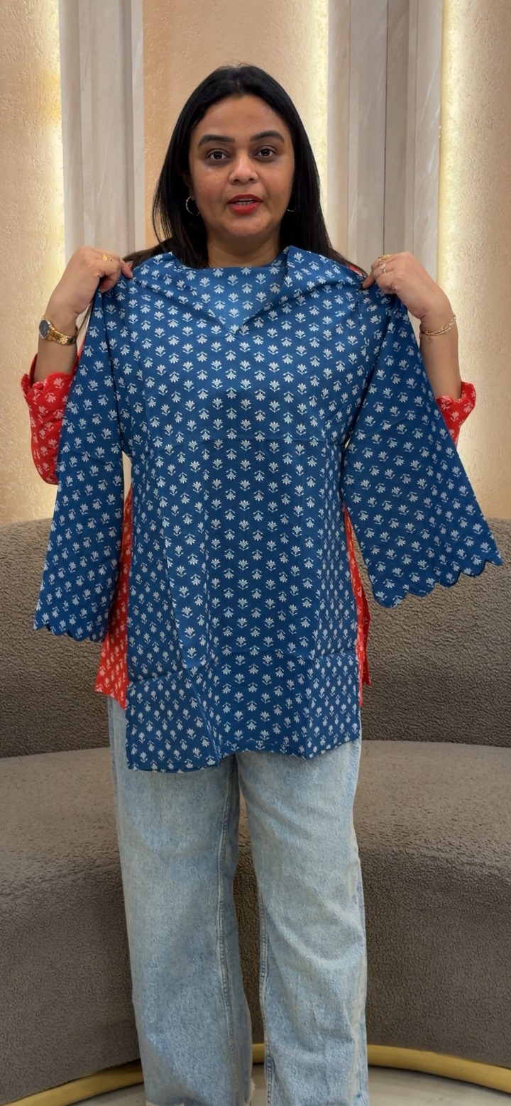 PRINTED SHORT TOPS - NUWA-1256