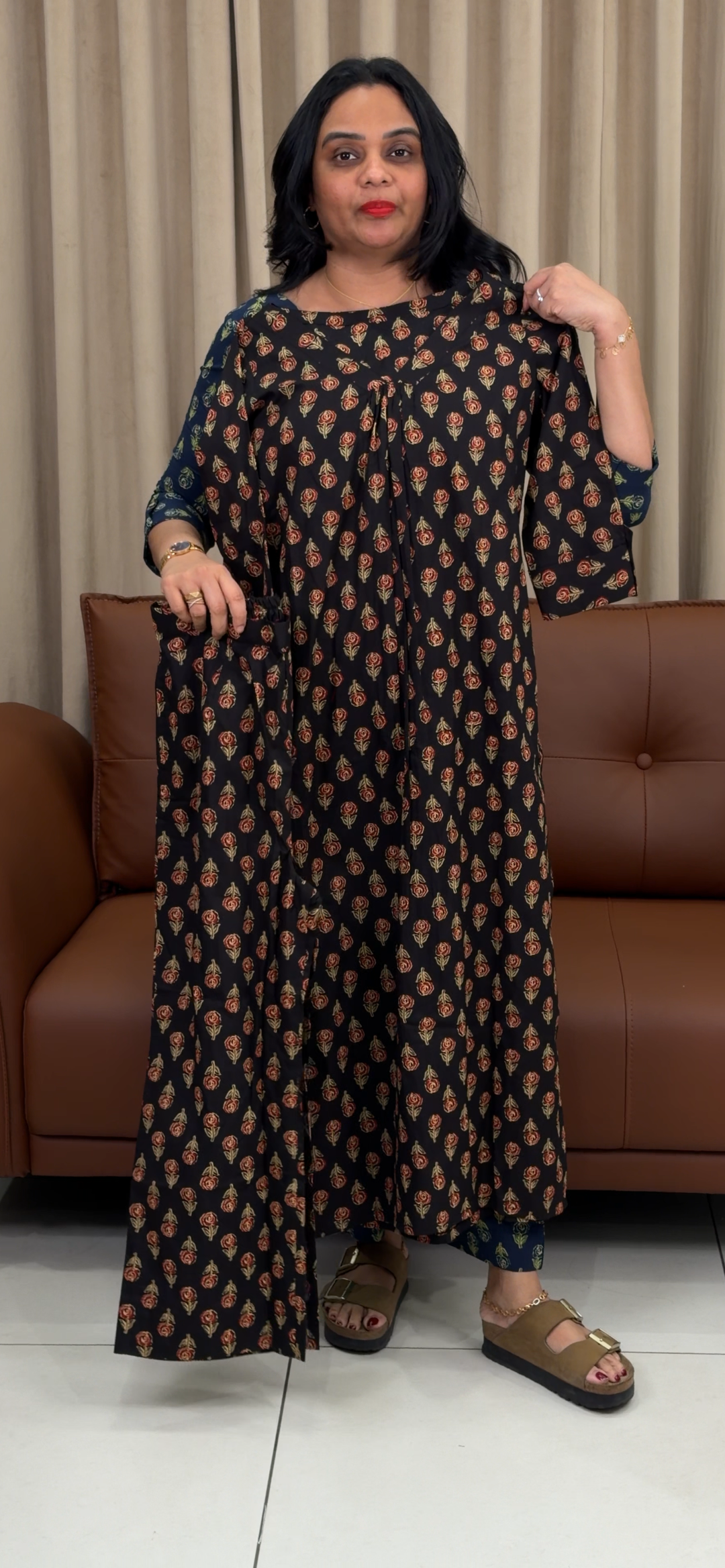 IN-HOUSE PRINTED COTTON TOP AND BOTTOM - NUWA - 1341
