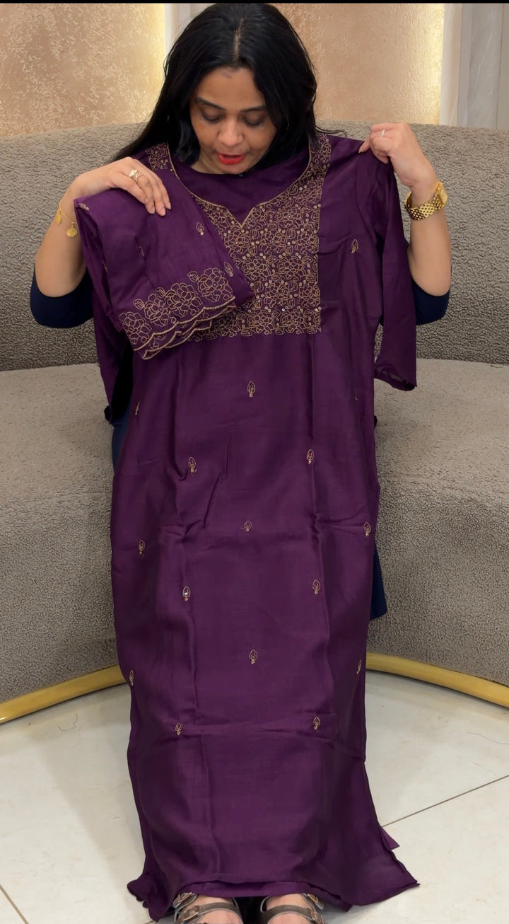 SEMI RAW SILK TOP,BOTTOM AND DUPATTA - NUWA-2421