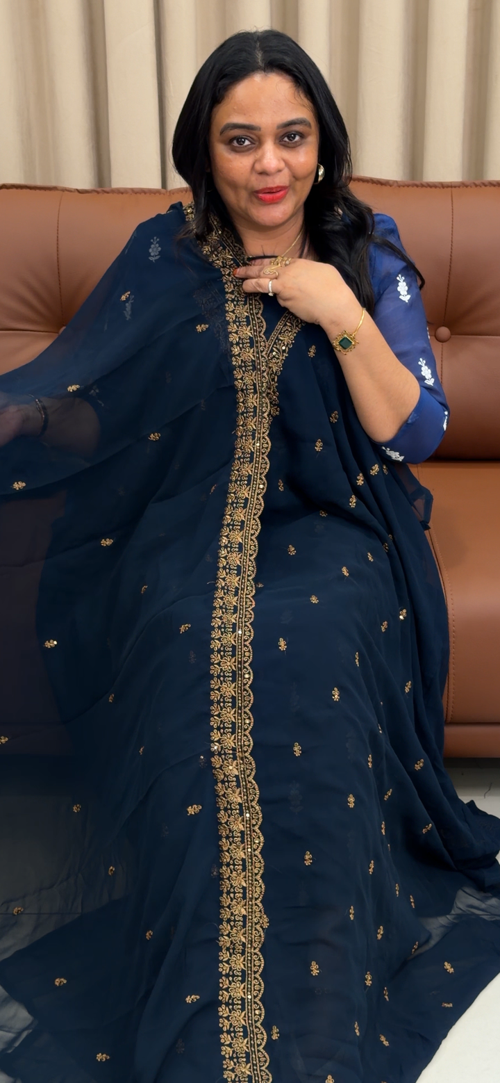 PARTY WEAR UNSTITCHED SALWAR SUITS - NUWA - 1425