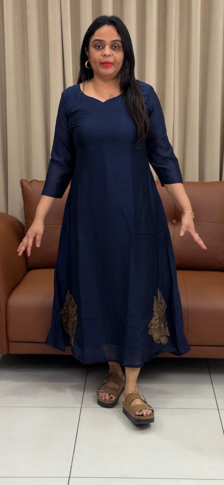 SILK LONG ALINE TOPS - NUWA - 1370
