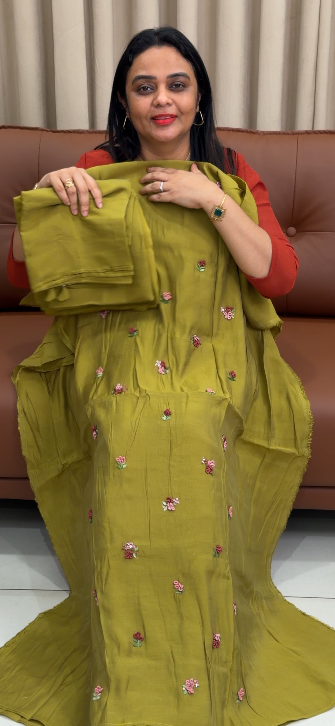 MUL CHANDERI UNSTITCHED SALWAR SUITS - NUWA - 1417