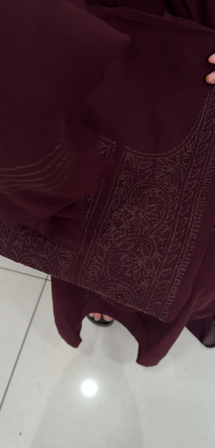 CHIKANKARI UNSTITCHED SALWAR SUITS - NUWA - 1958