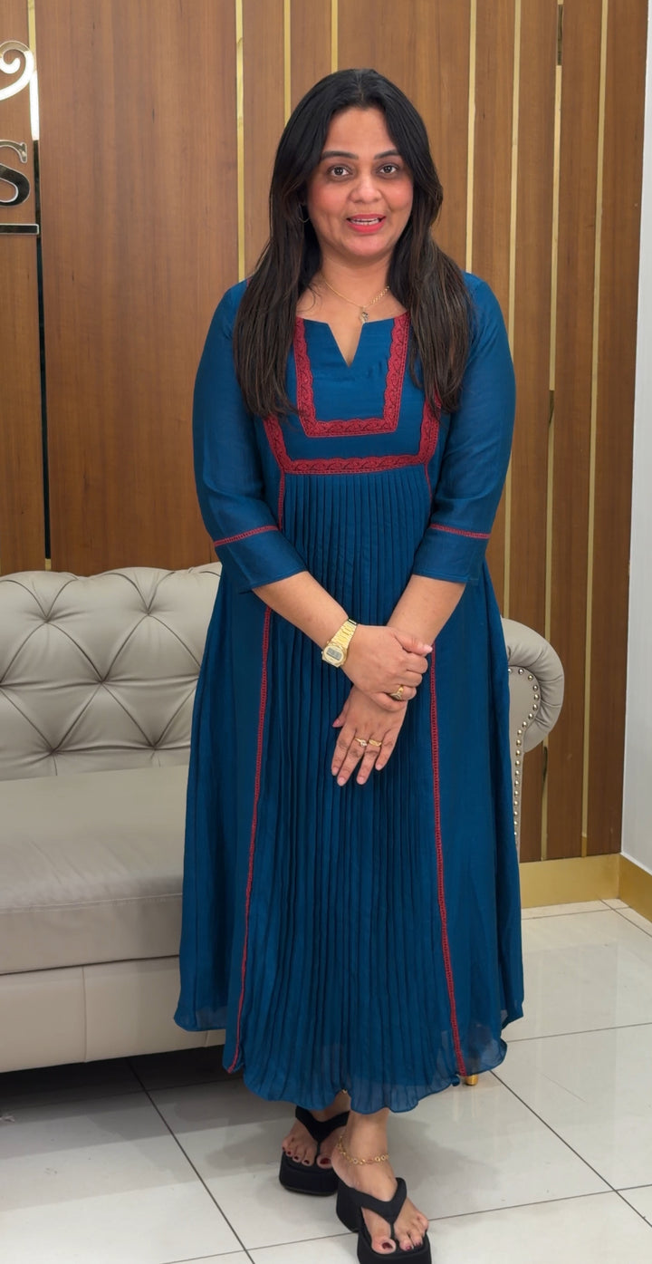 SEMI RAW SILK ALINE TOPS - NUWA-162