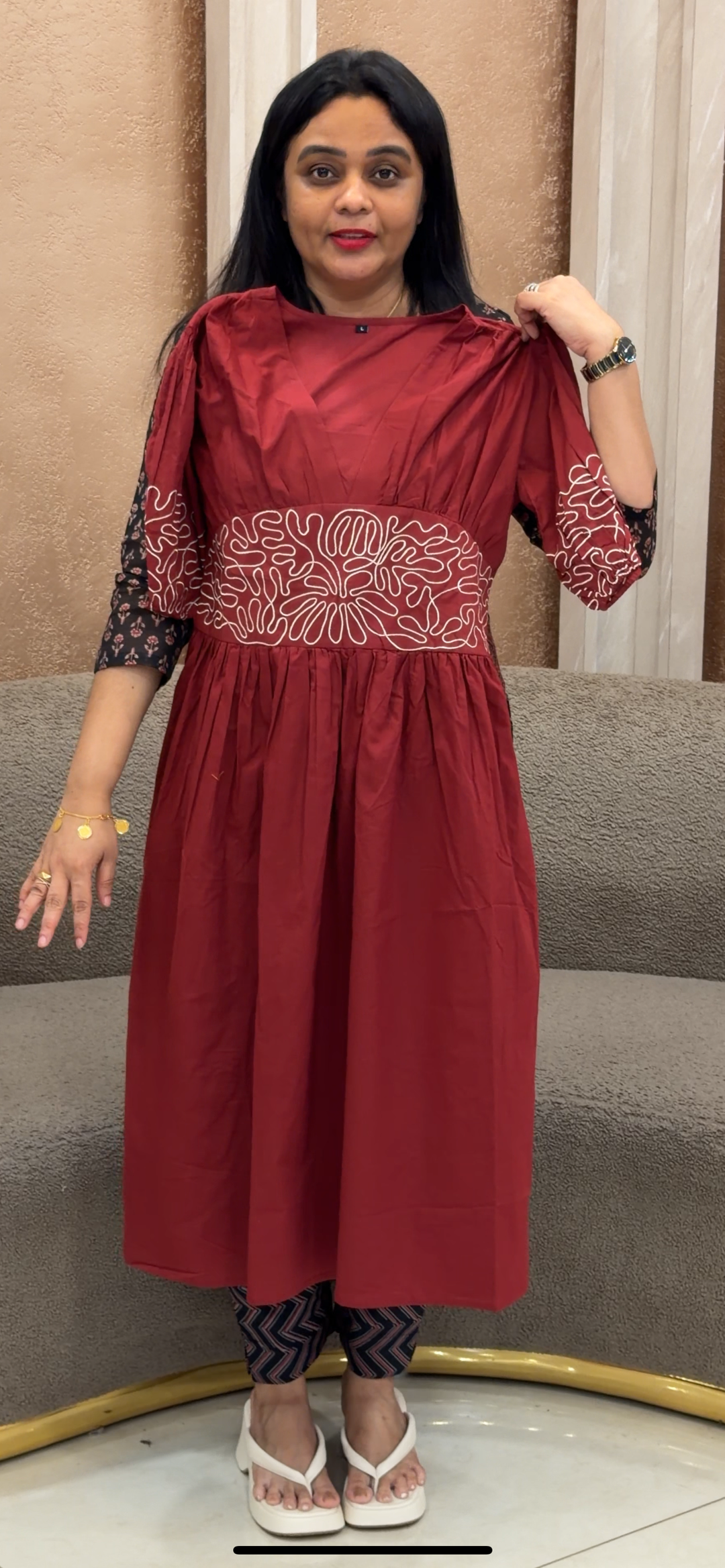 OFFER SALE COTTON TUNIC FROCK - NUWA - 2354