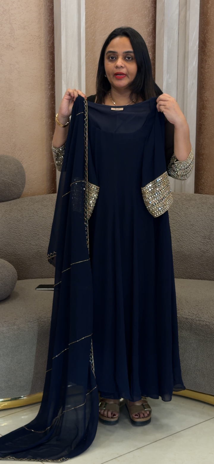 ANARKALI TOP, BOTTOM AND DUPATTA - NUWA - 2099