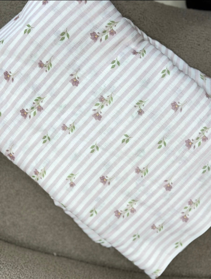 PRINTED LINEN RUNNING MATERIAL - NUWA-2074