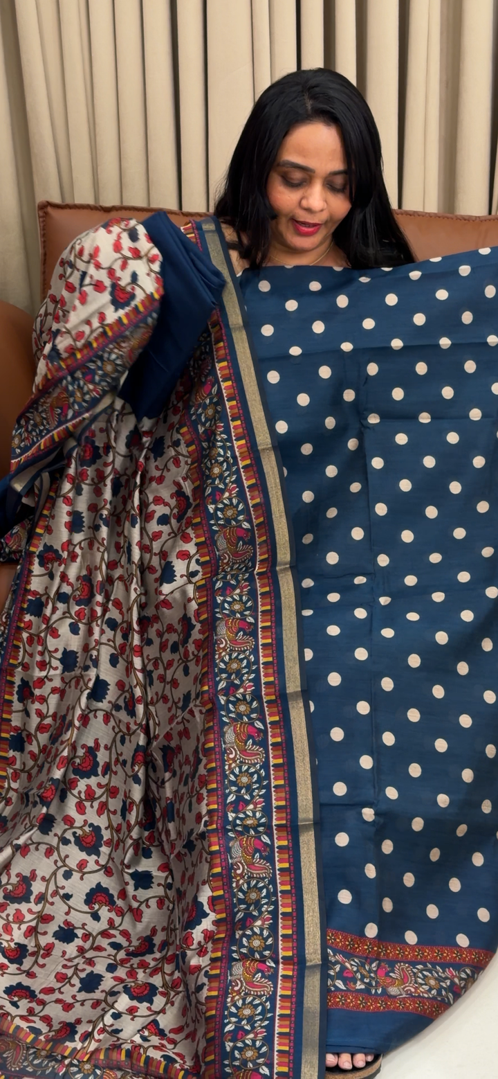 MAHESWARI SILK UNSTITCHED SALWAR SUITS - NUWA - 1933