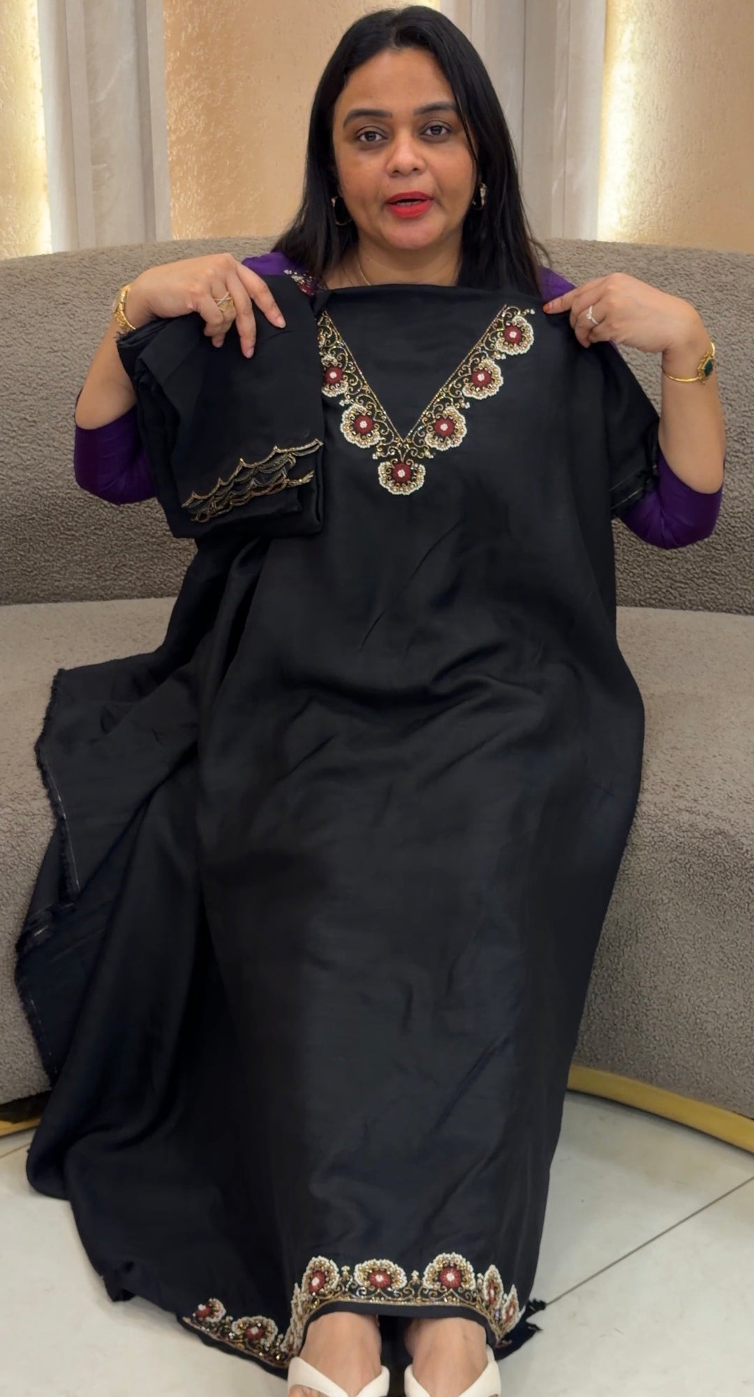 HANDWORKED SILK UNSTITCHED SALWAR SUITS  - NUWA-1404