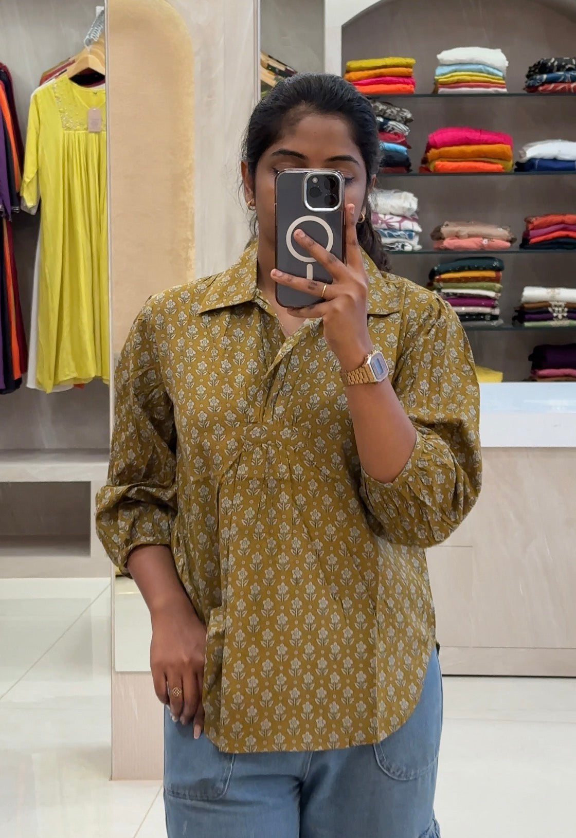 COTTON PRINTED SHORT KURTIS - NUWA-017