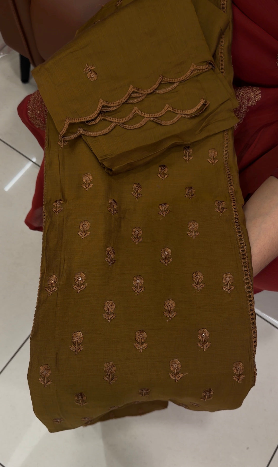 MALAI CHANDERI UNSTITCHED SALWAR SUITS - NUWA-1841