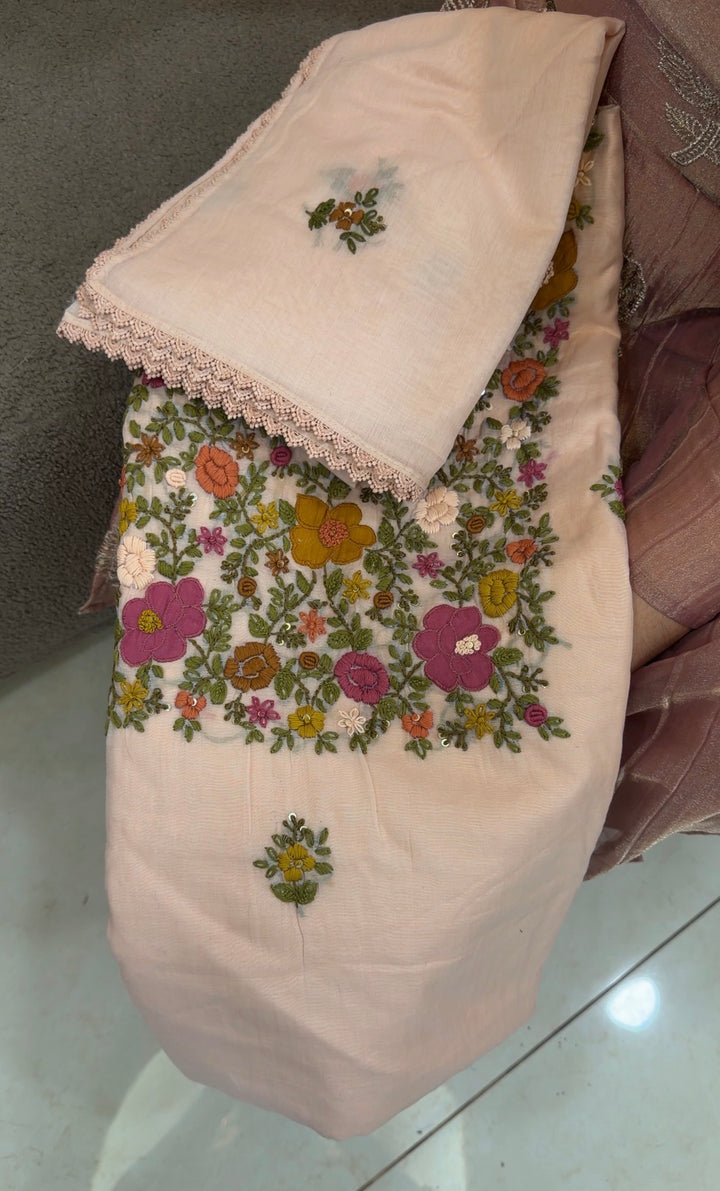 MALAI CHANDERI UNSTITCHED SALWAR SUITS - NUWA-1644
