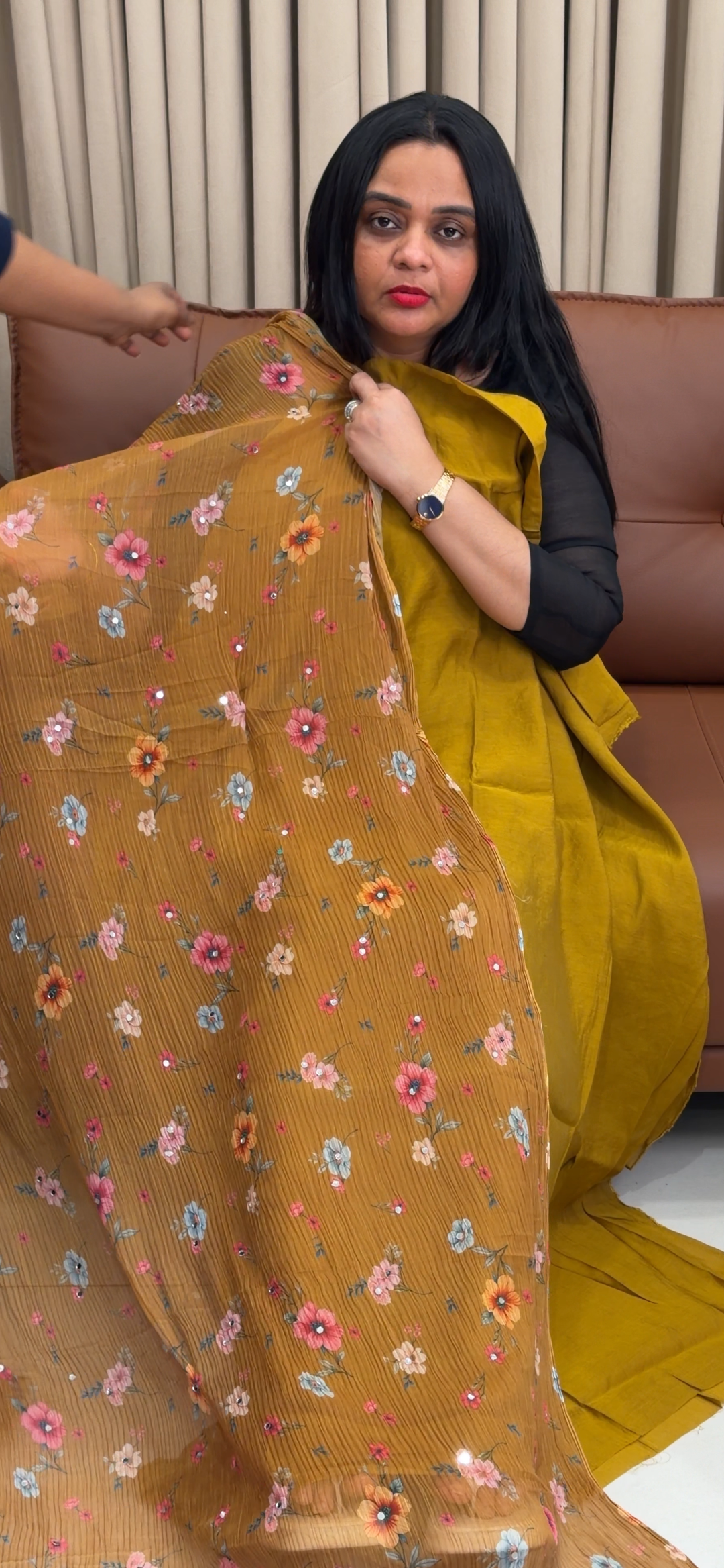 MALAI CHANDERI UNSTITCHED SALWAR SUITS - NUWA - 1913
