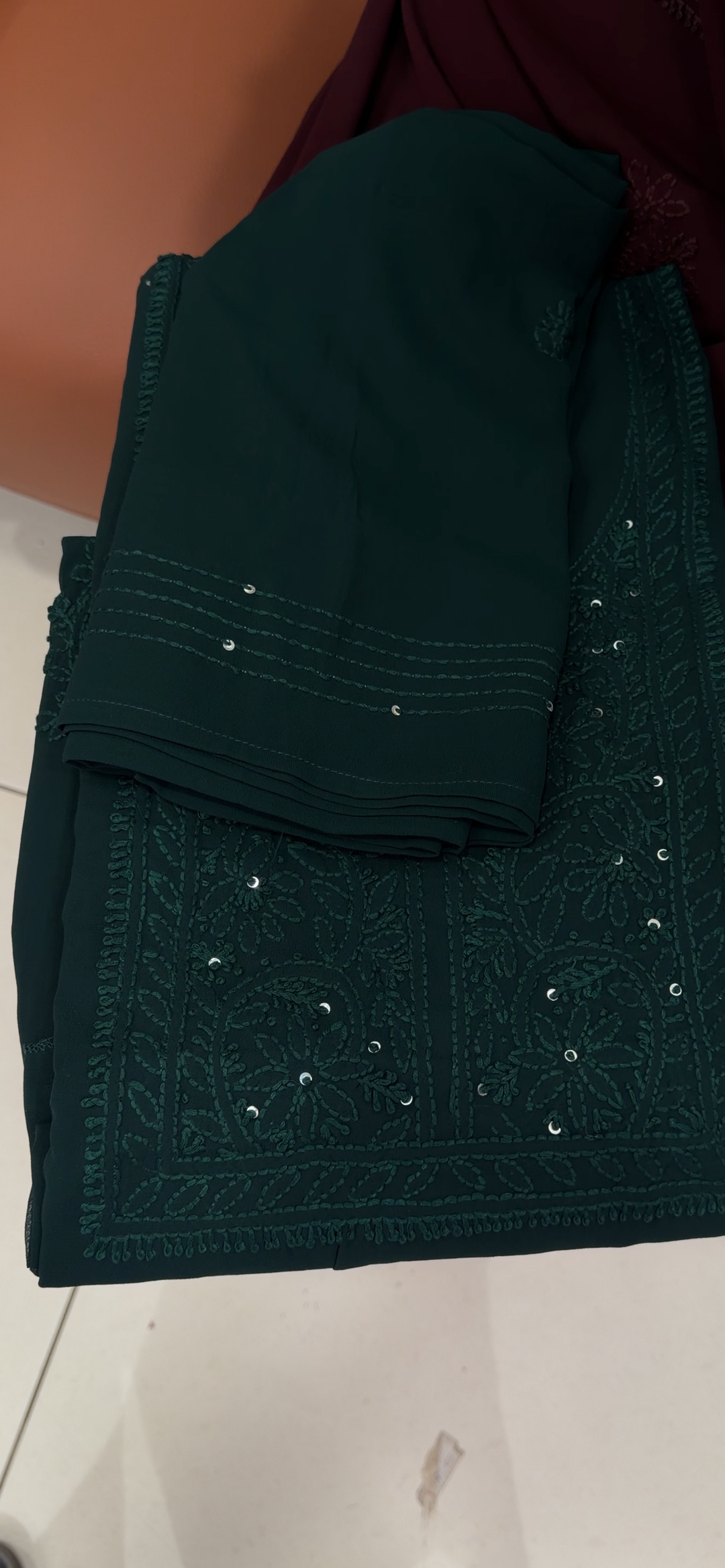 CHIKANKARI UNSTITCHED SALWAR SUITS - NUWA - 1958