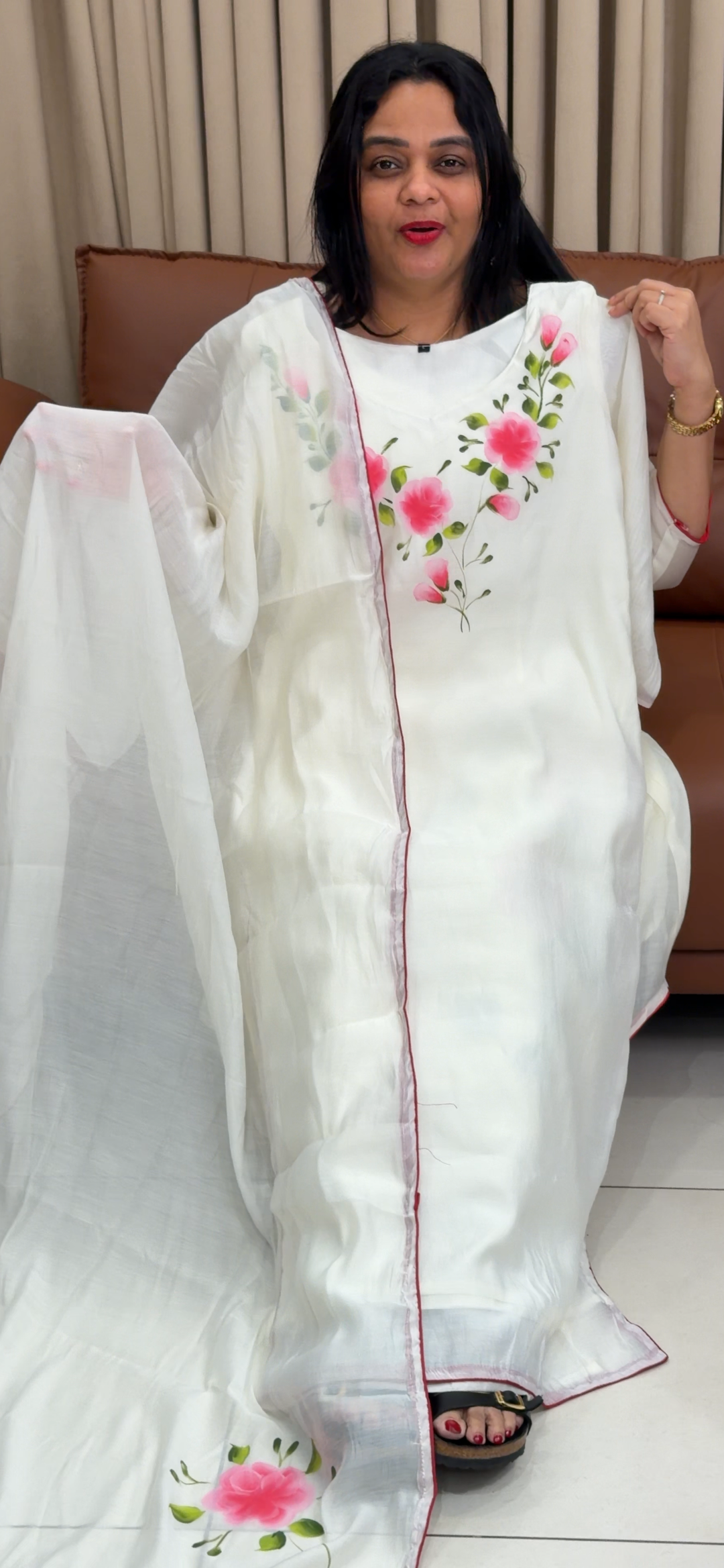 DESIGNER TOP AND DUPATTA - NUWA - 1830