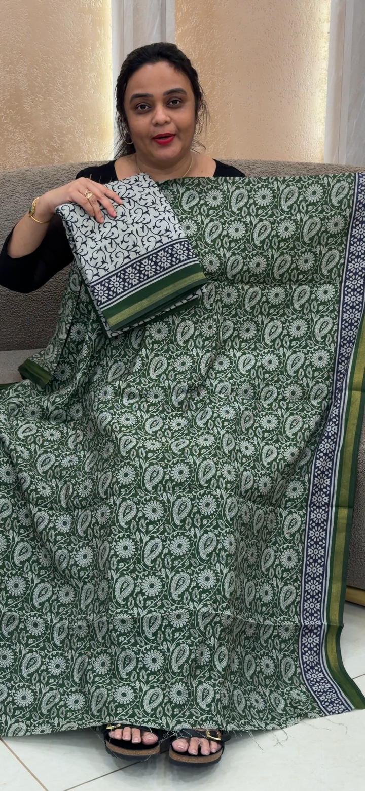 MAHESWARI SILK UNSTITCHED SALWAR SUITS - NUWA-2024