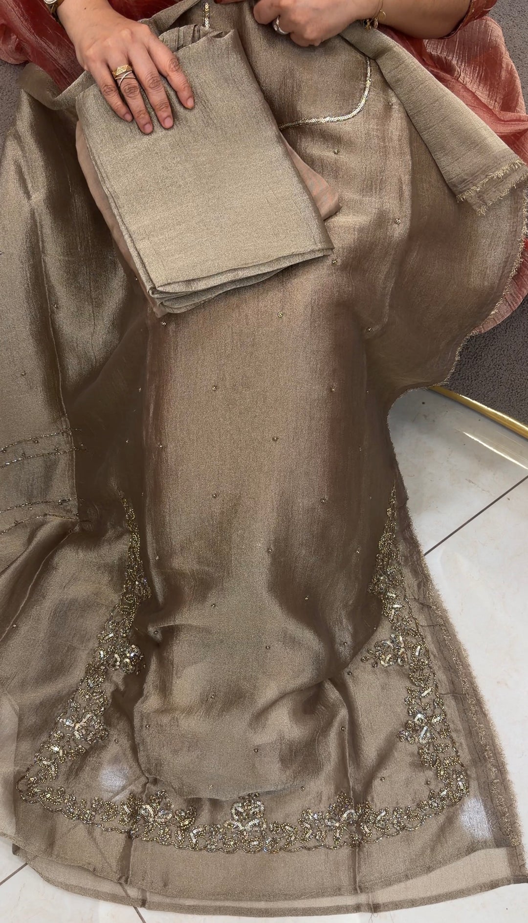 CRUSHED BANARASI UNSTITCHED SALWAR SUITS - NUWA-1303