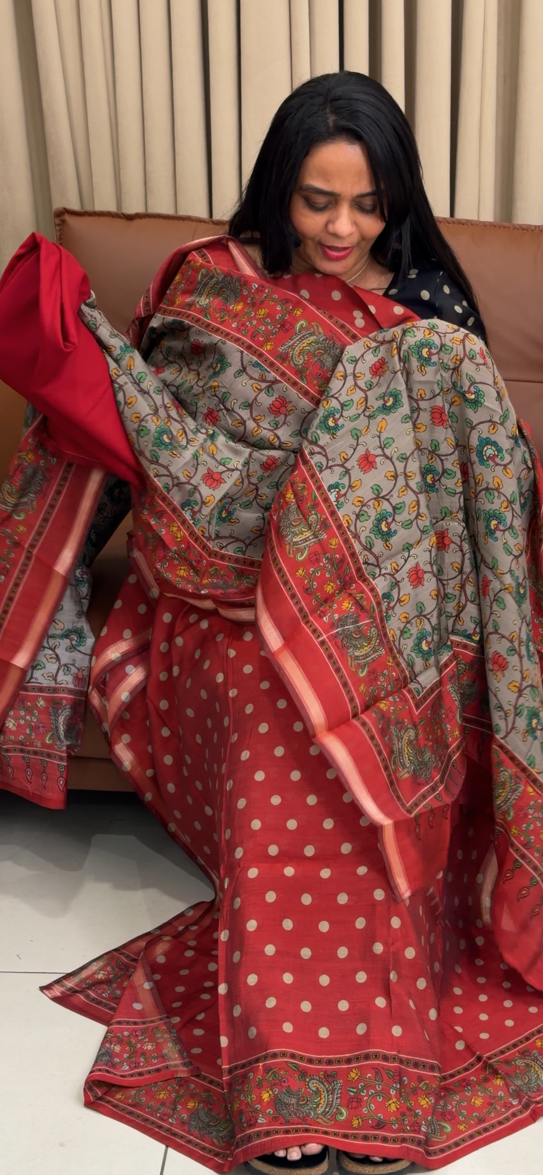 MAHESWARI SILK UNSTITCHED SALWAR SUITS - NUWA - 1933