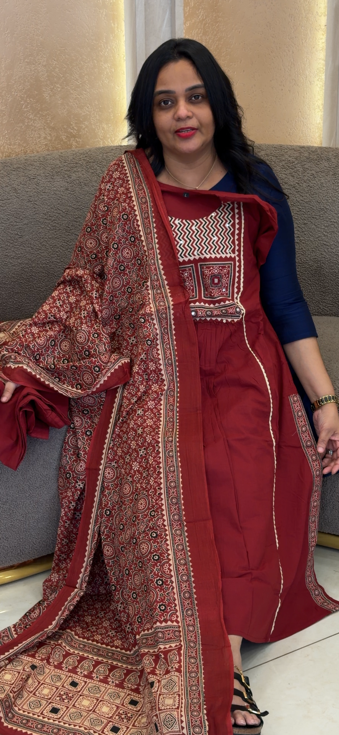 COTTON TOP, BOTTOM AND DUPATTA - NUWA-2062
