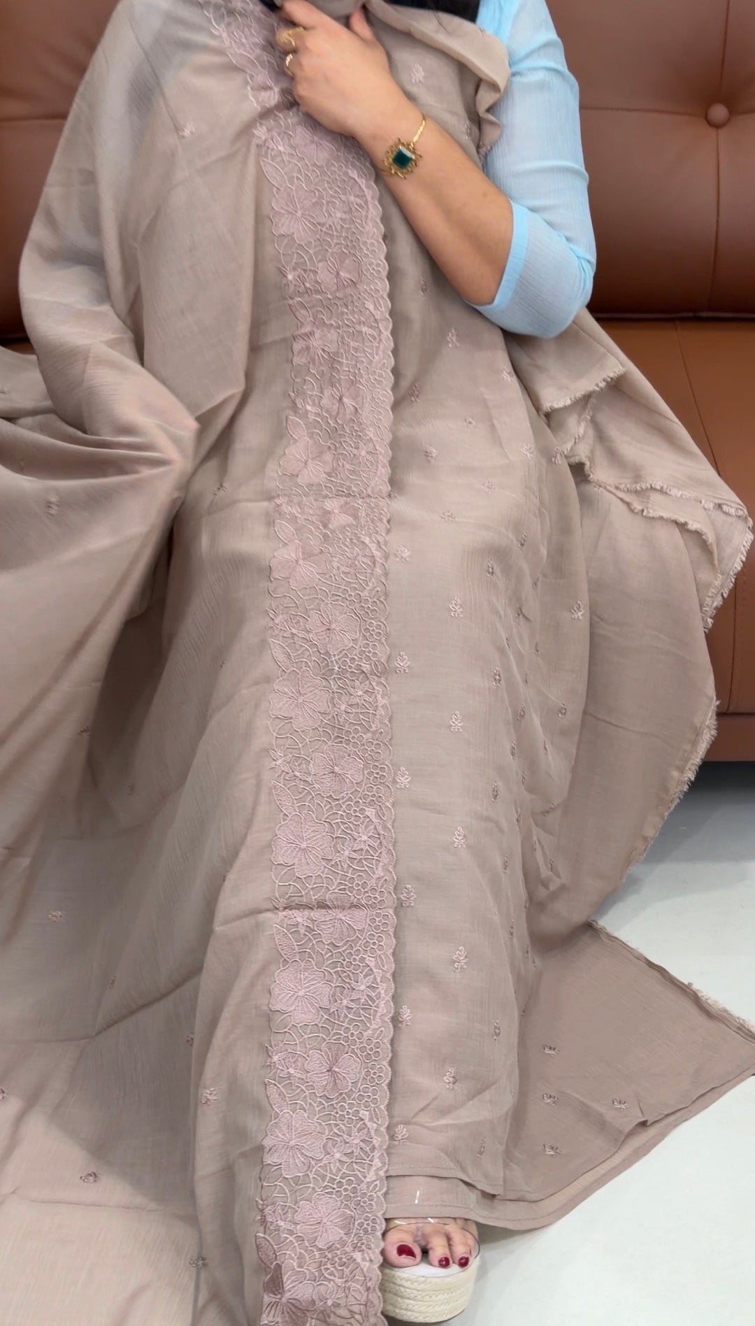 MUL CRUSHED UNSTITCHED SALWAR SUITS - NUWA-1384