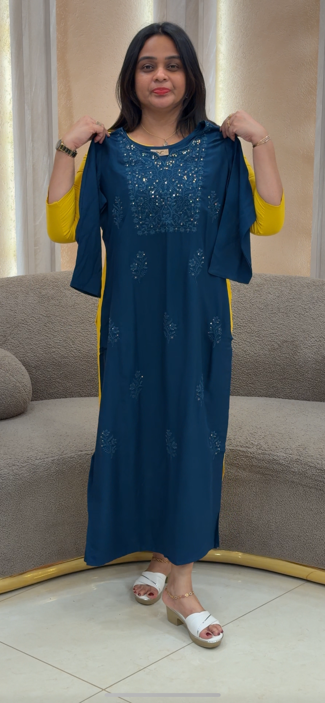 LUCKNOWI CHIKANKARI TOPS - NUWA - 136