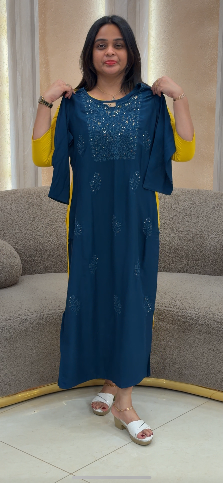 LUCKNOWI CHIKANKARI TOPS - NUWA - 136