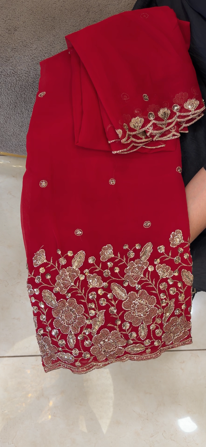 HAND WORKED UNSTITCHED SALWAR SUITS - NUWA - 2133
