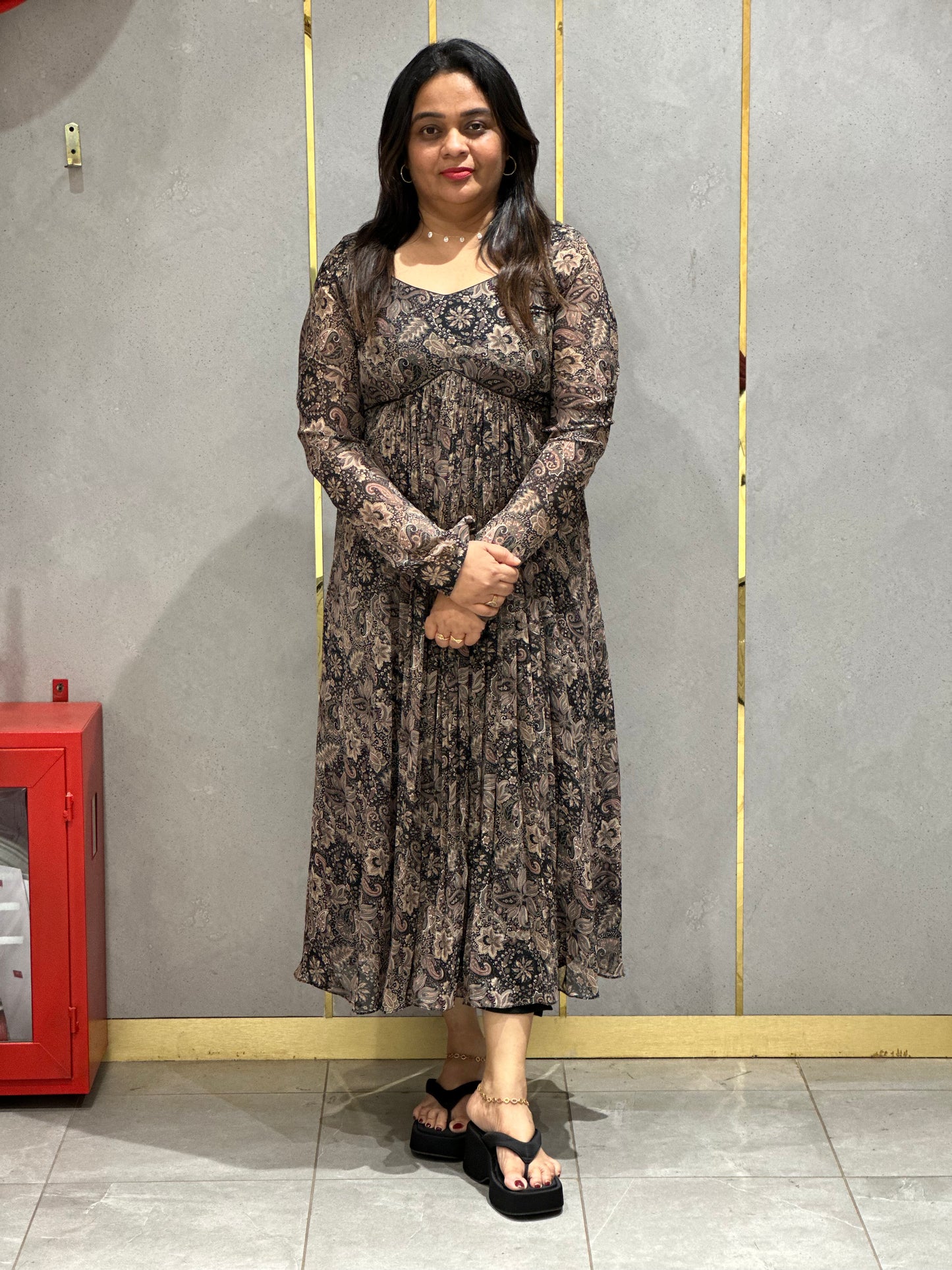 PRINTED ALIYA CUT TOPS - NUWA-014