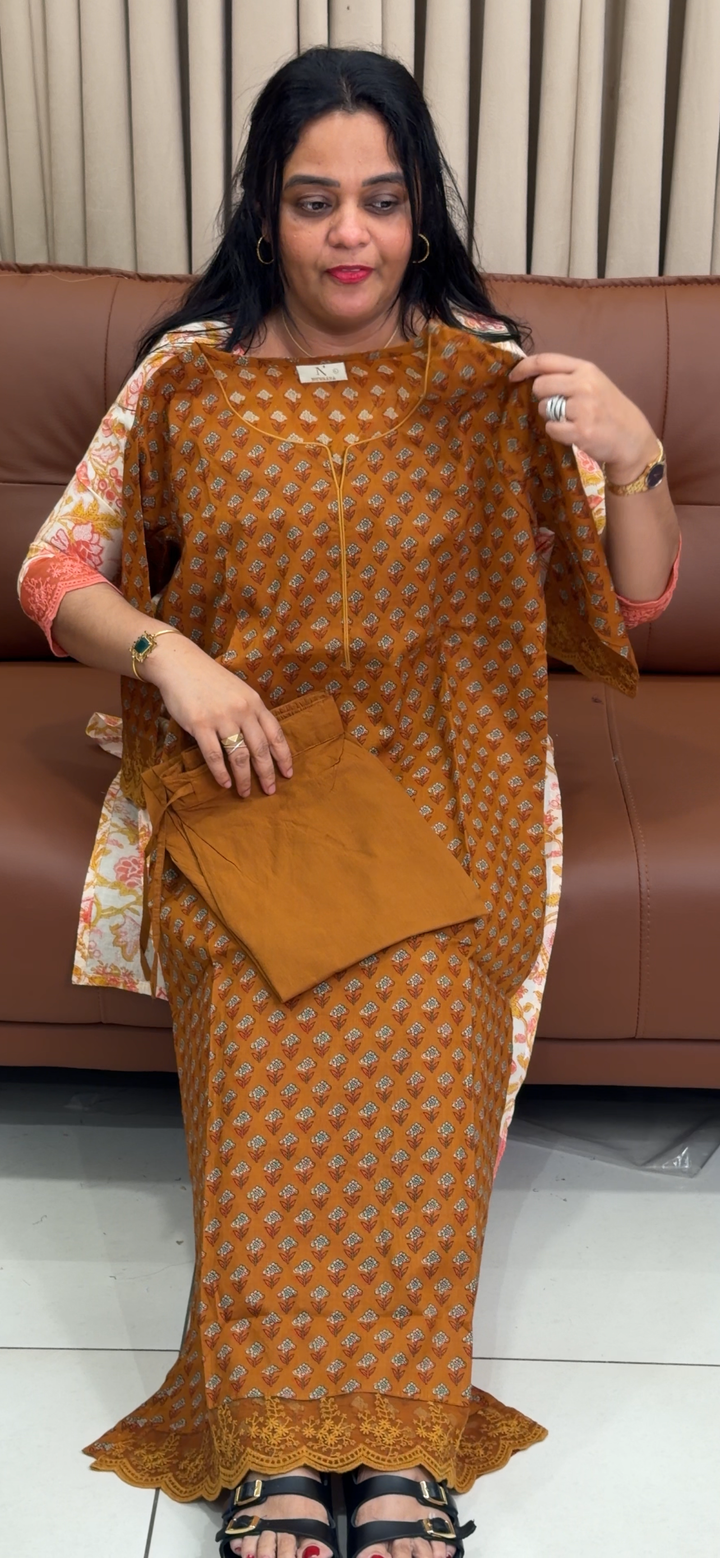 PRINTED COTTON TOP AND BOTTOM  - NUWA - 1866