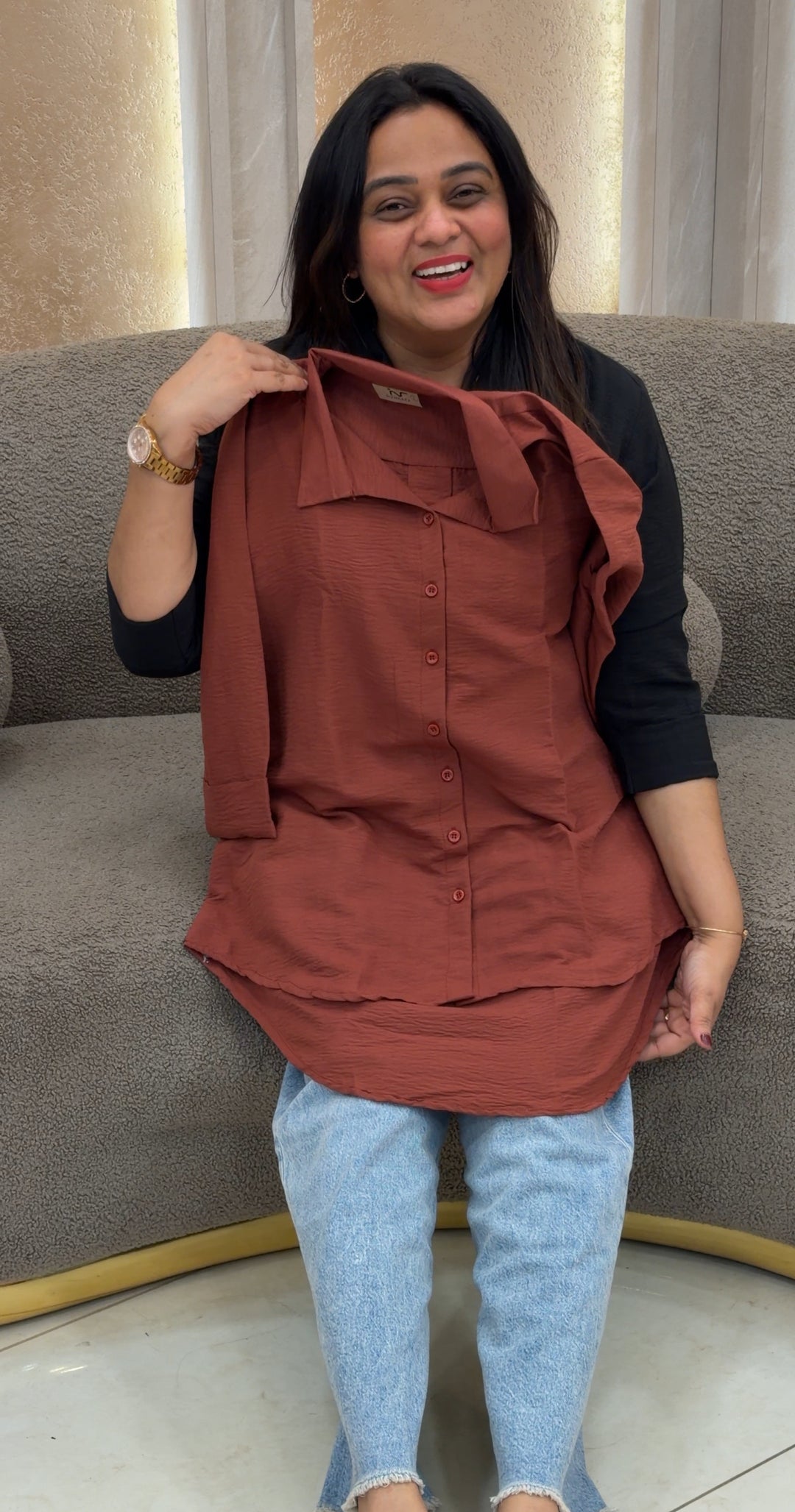 LINEN SHORT SHIRTS -NUWA-222