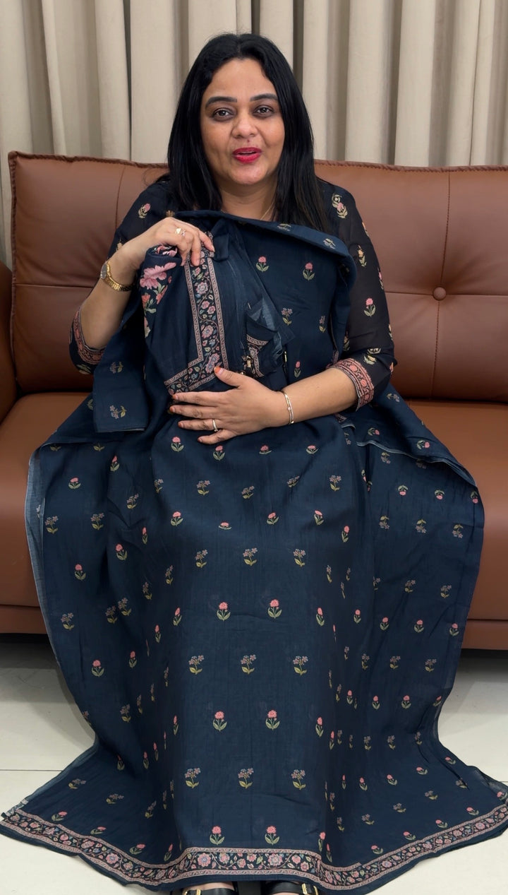 PRINTED MUSLIN UNSTITCHED SALWAR SUITS - NUWA-1568