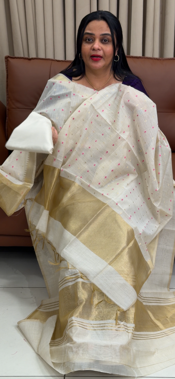 JAMDANI UNSTITCHED SALWAR SUITS - NUWA - 1887