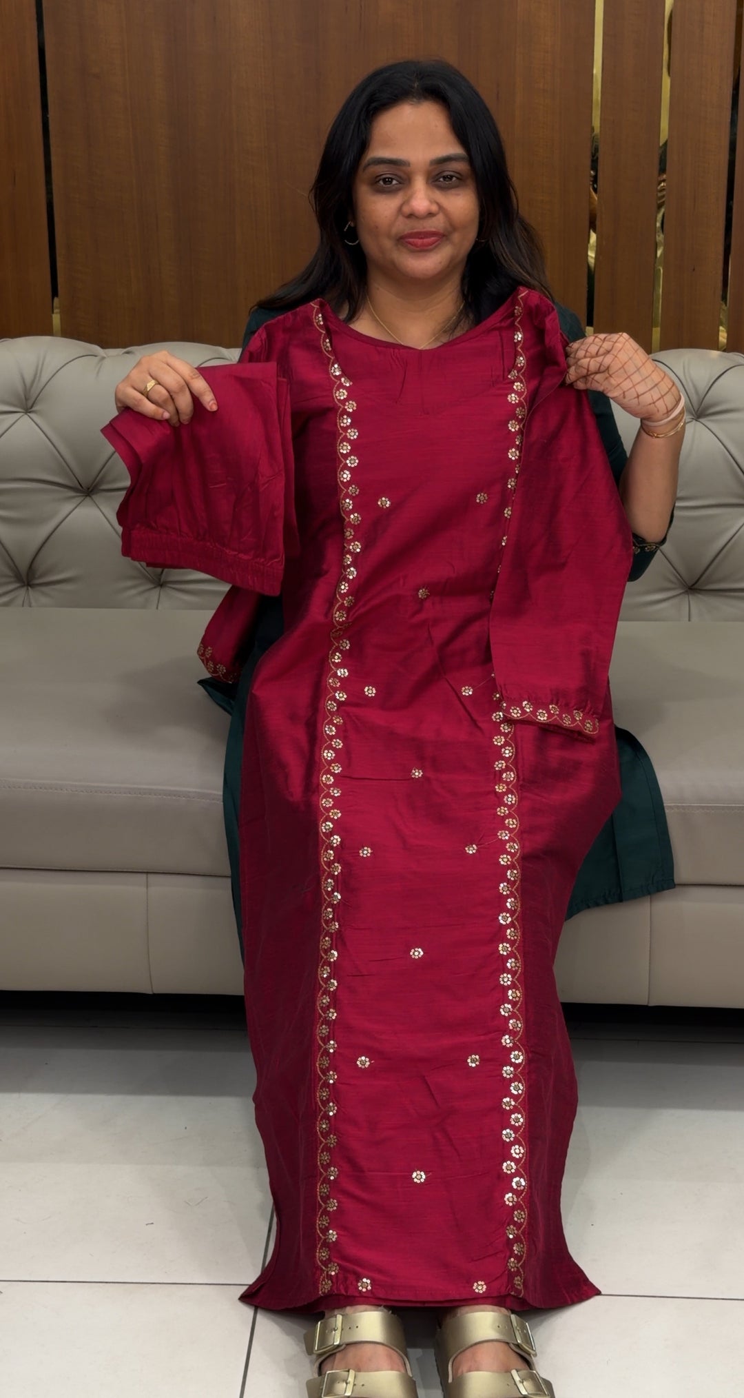 SLUB SILK TOP AND  BOTTOM - NUWA-353