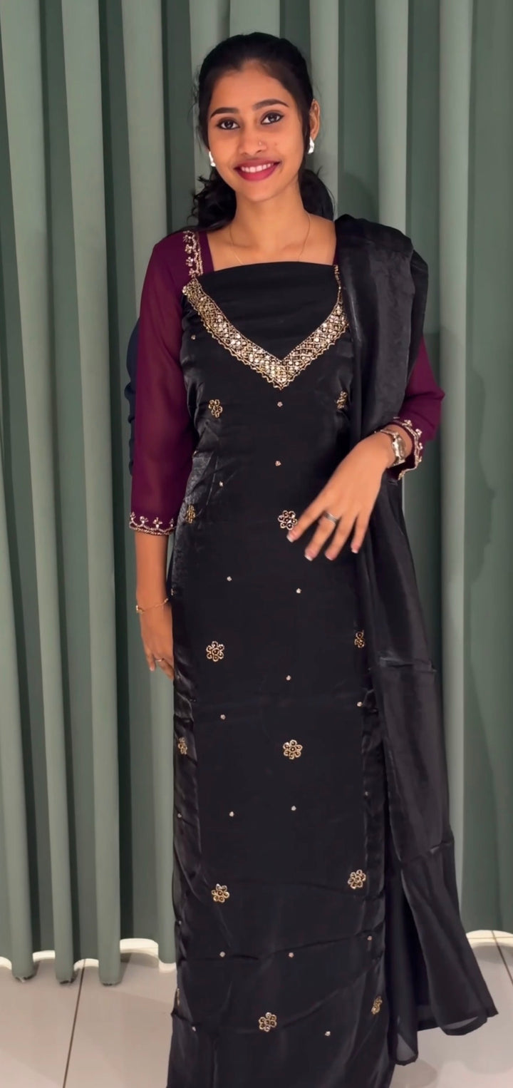 SEMI PARTY WEAR UNSTITCHED SALWAR SUITS - NUWA-2469