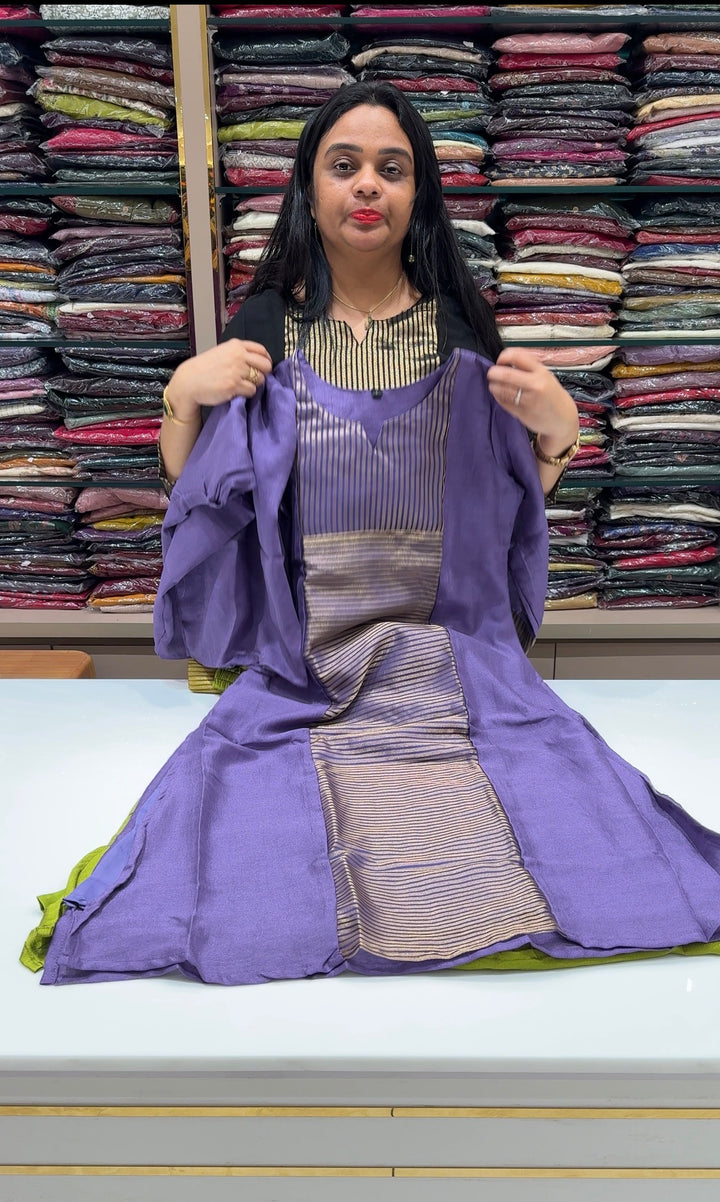 SEMI RAW SILK CO-ORDS SETS - NUWA-2211