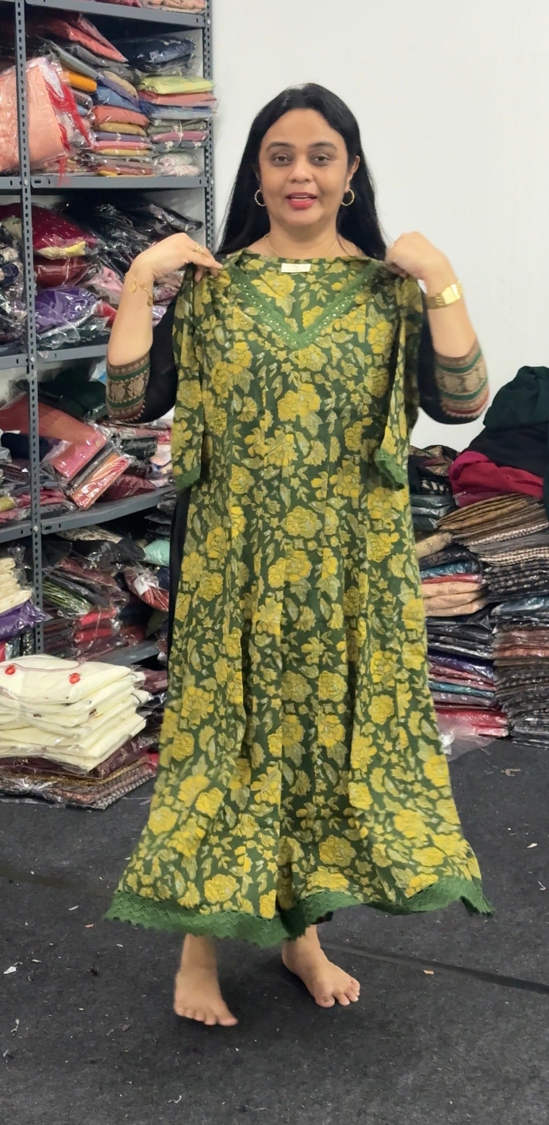 PRINTED ANARKALI TOPS - NUWA-2370