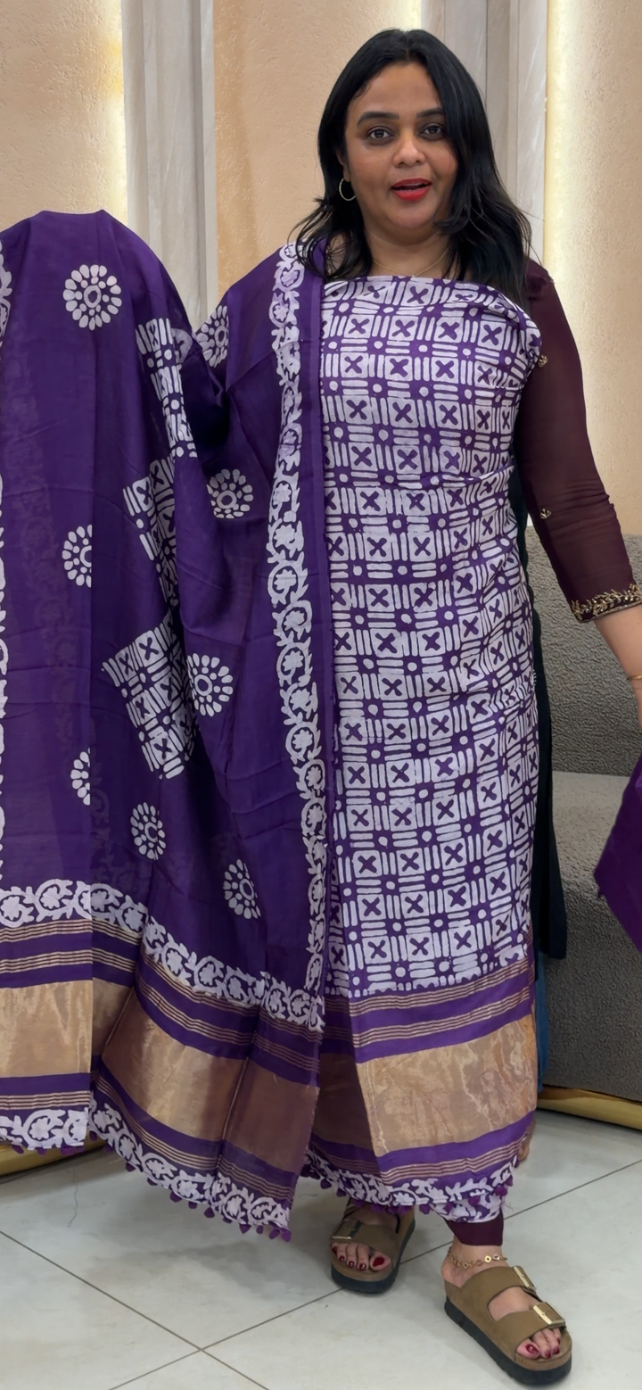 MODAL UNSTITCHED SALWAR SUITS - NUWA - 1196