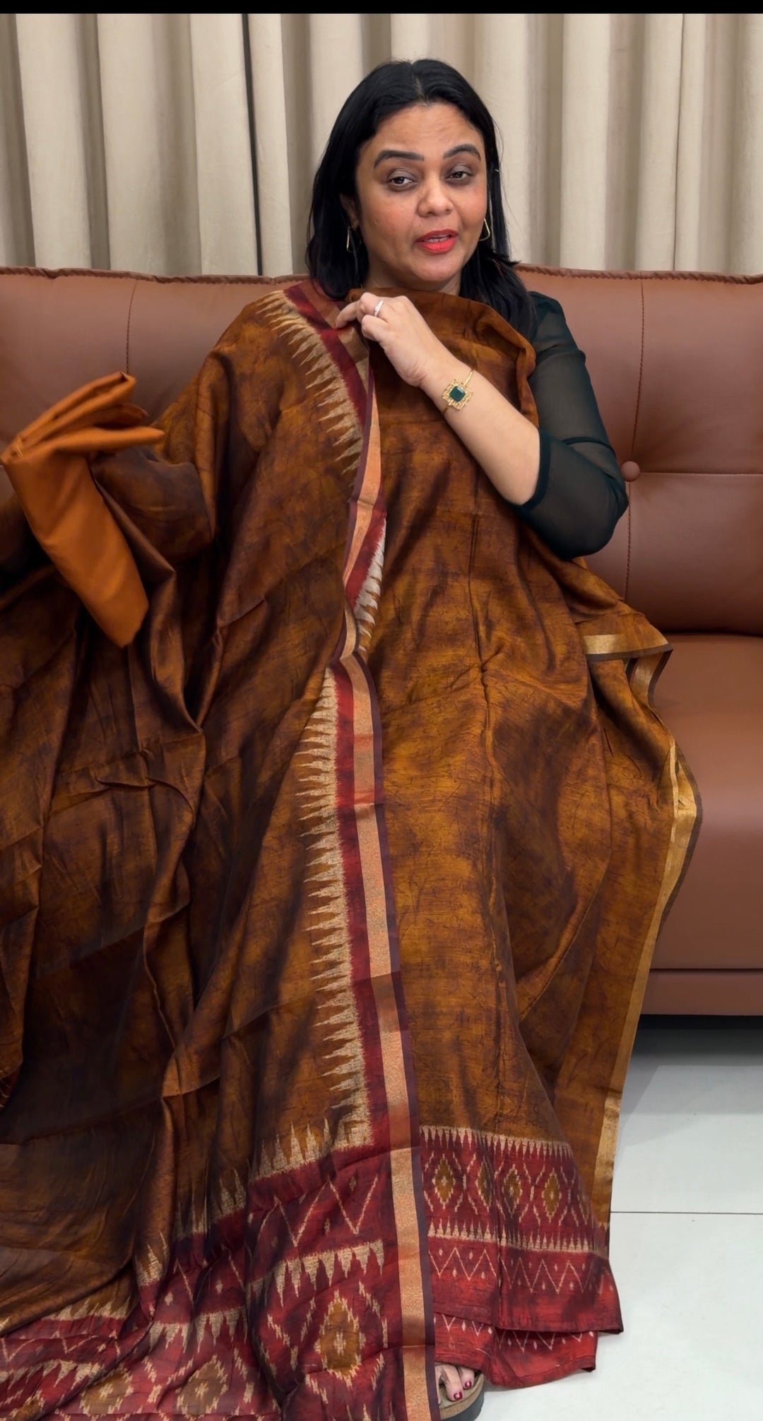 IKATH SILK UNSTITCHED SALWAR SUITS - NUWA-1441