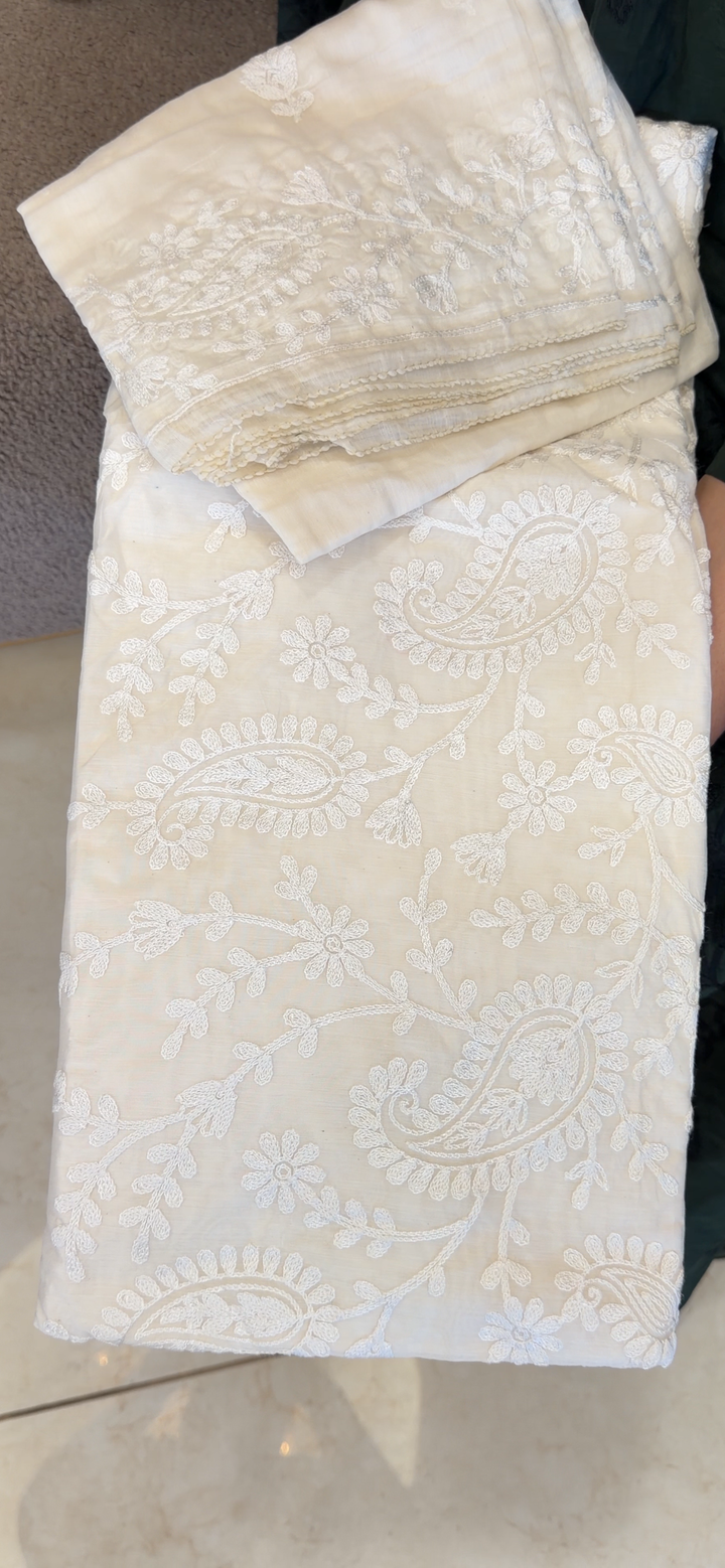 MUL CHANDERI UNSTITCHED SALWAR SUITS - NUWA - 2340