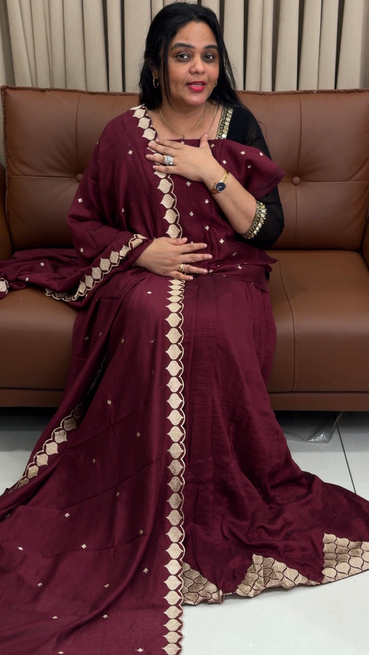 SEMI STITCHED DHAVANI SETS - NUWA-1862