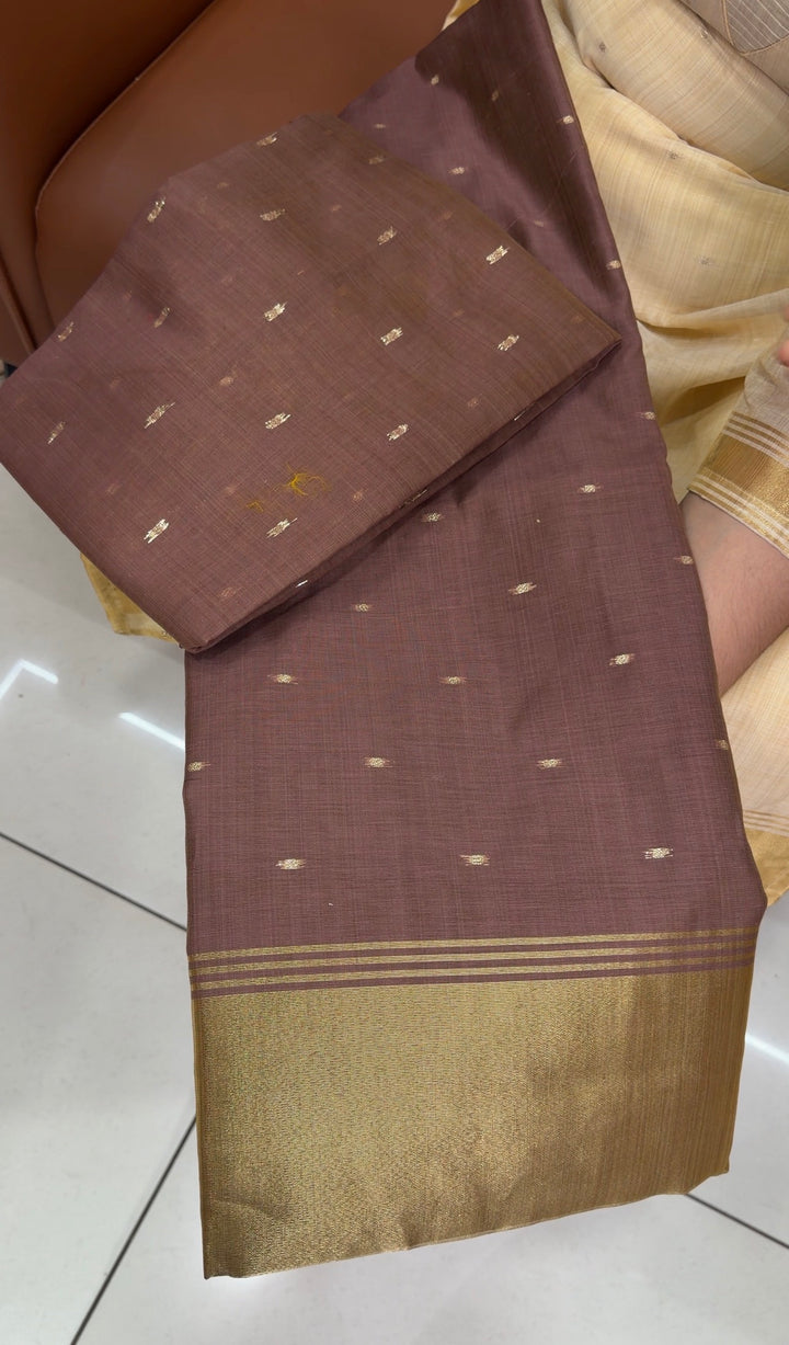 MUL CHANDERI UNSTITCHED SALWAR SUITS - NUWA-1520