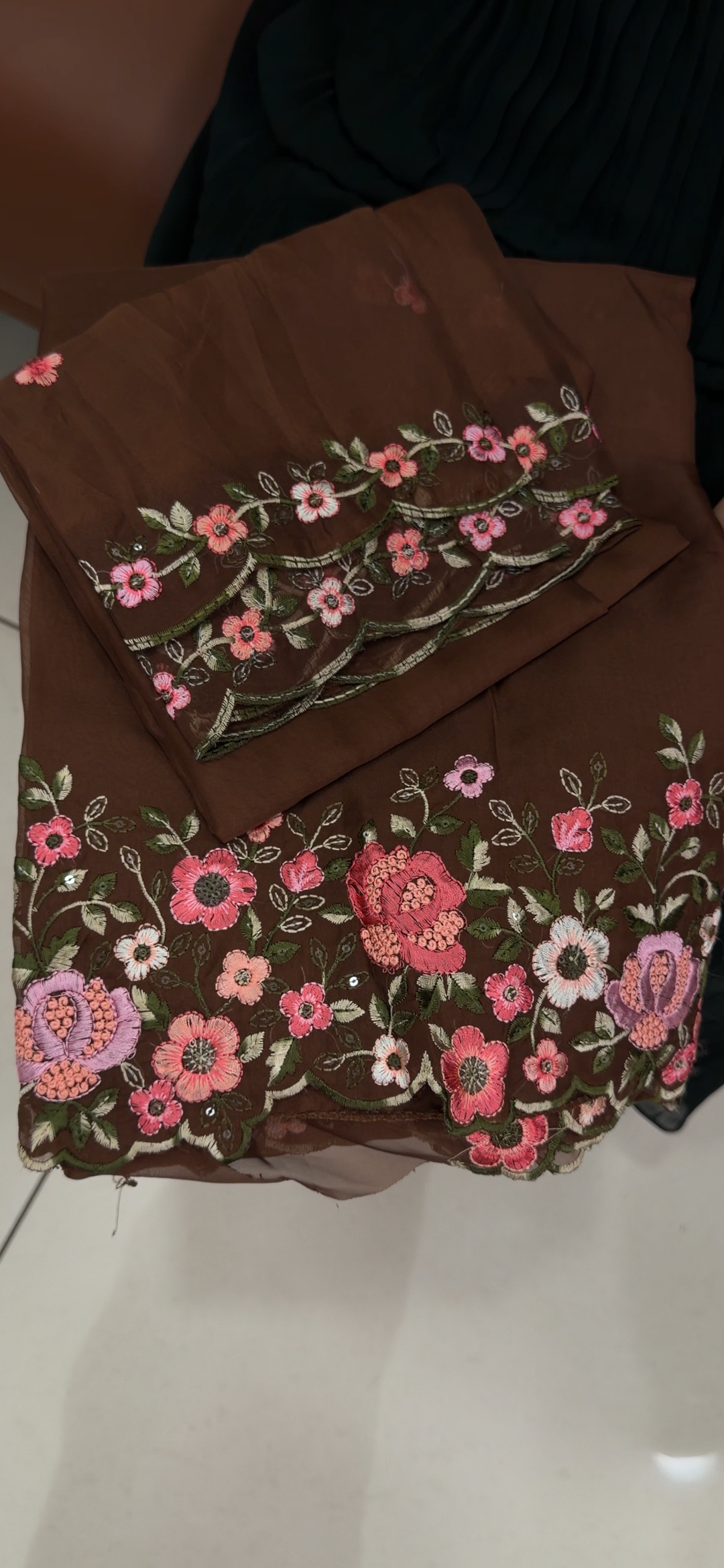 SOFT ORGANZA UNSTITCHED SALWAR SUITS - NUWA - 1892