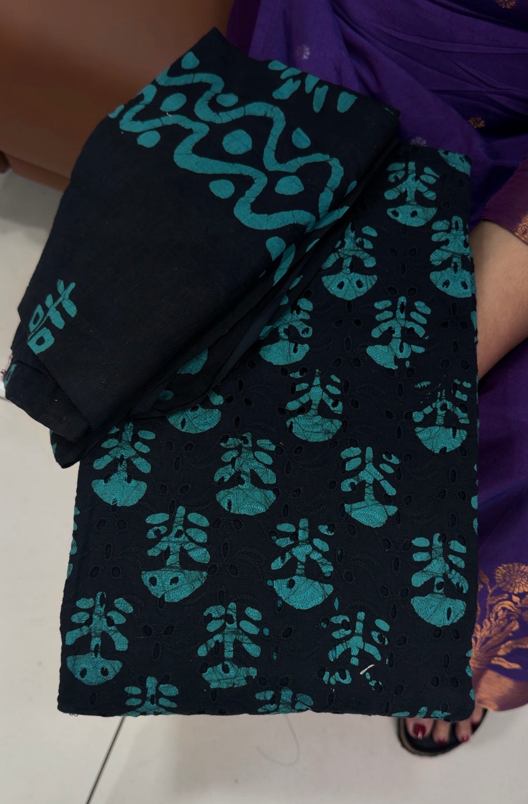 BATIK PRINTED UNDTITCHED SALWAR SUITS - NUWA-1605