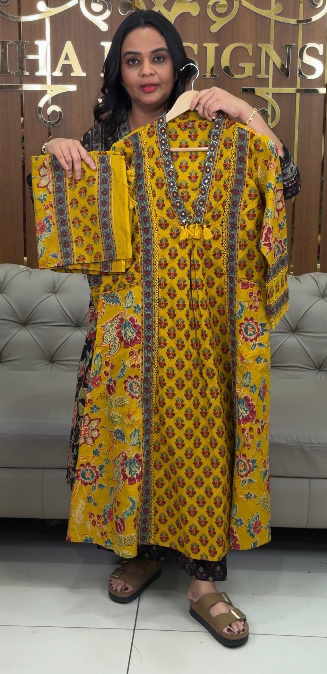 COTTON PRINTED TOP,BOTTOM AND DUPATTA - NUWA-1075
