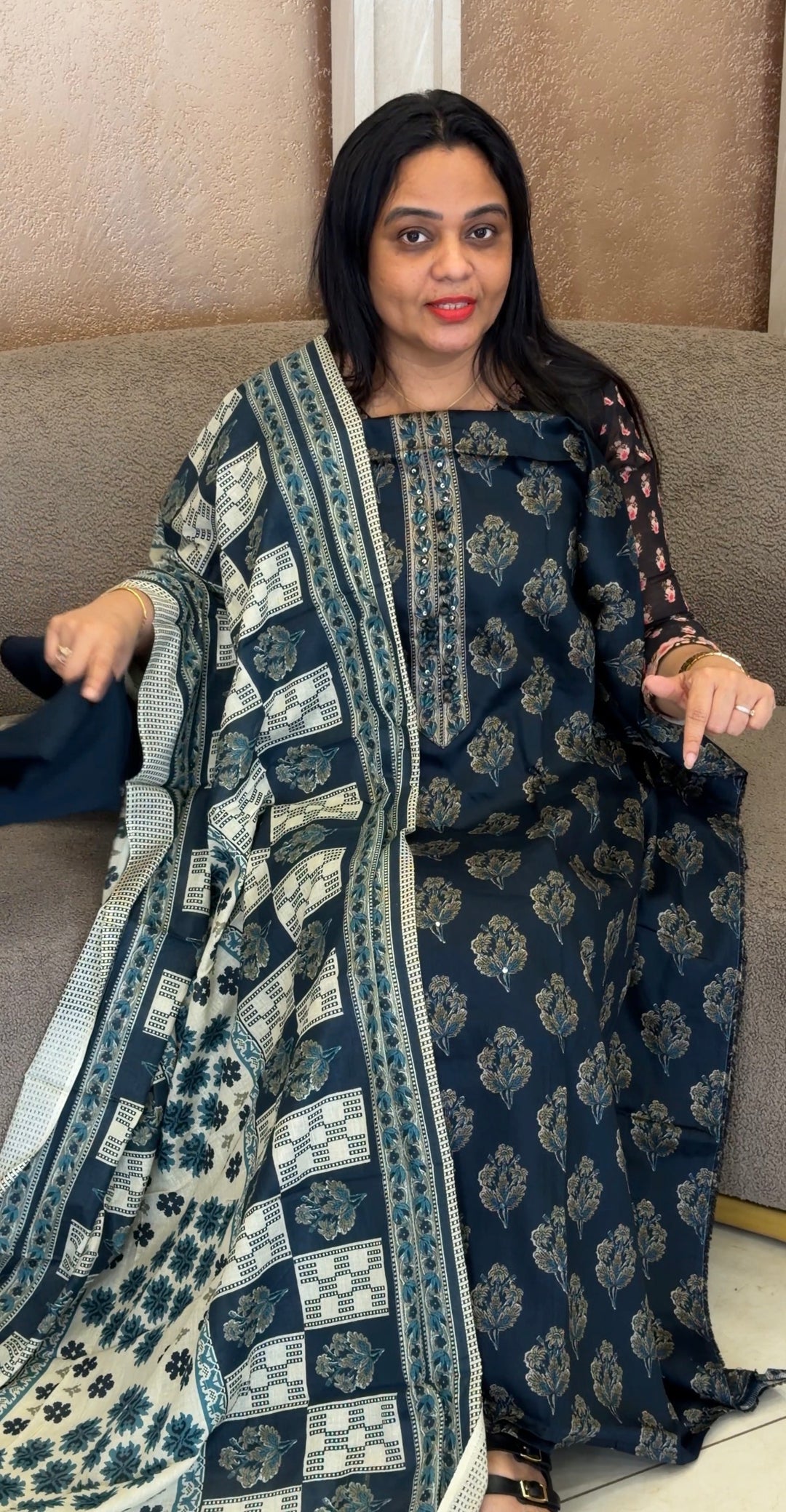 COTTON PRINTED UNSTITCHED SALWAR SUITS - NUWA-2250