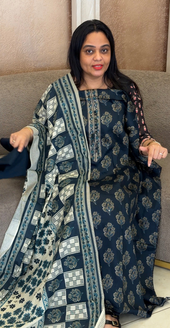 COTTON PRINTED UNSTITCHED SALWAR SUITS - NUWA-2250