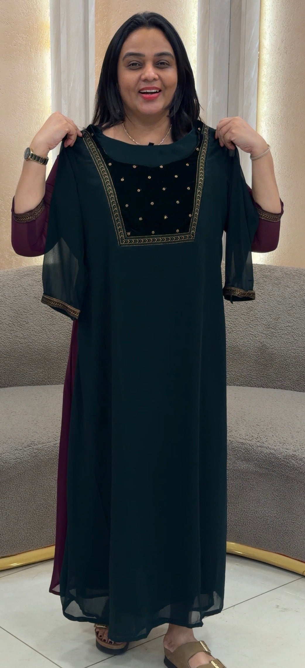 GEORGETTE ALINE TOPS - NUWA-1056