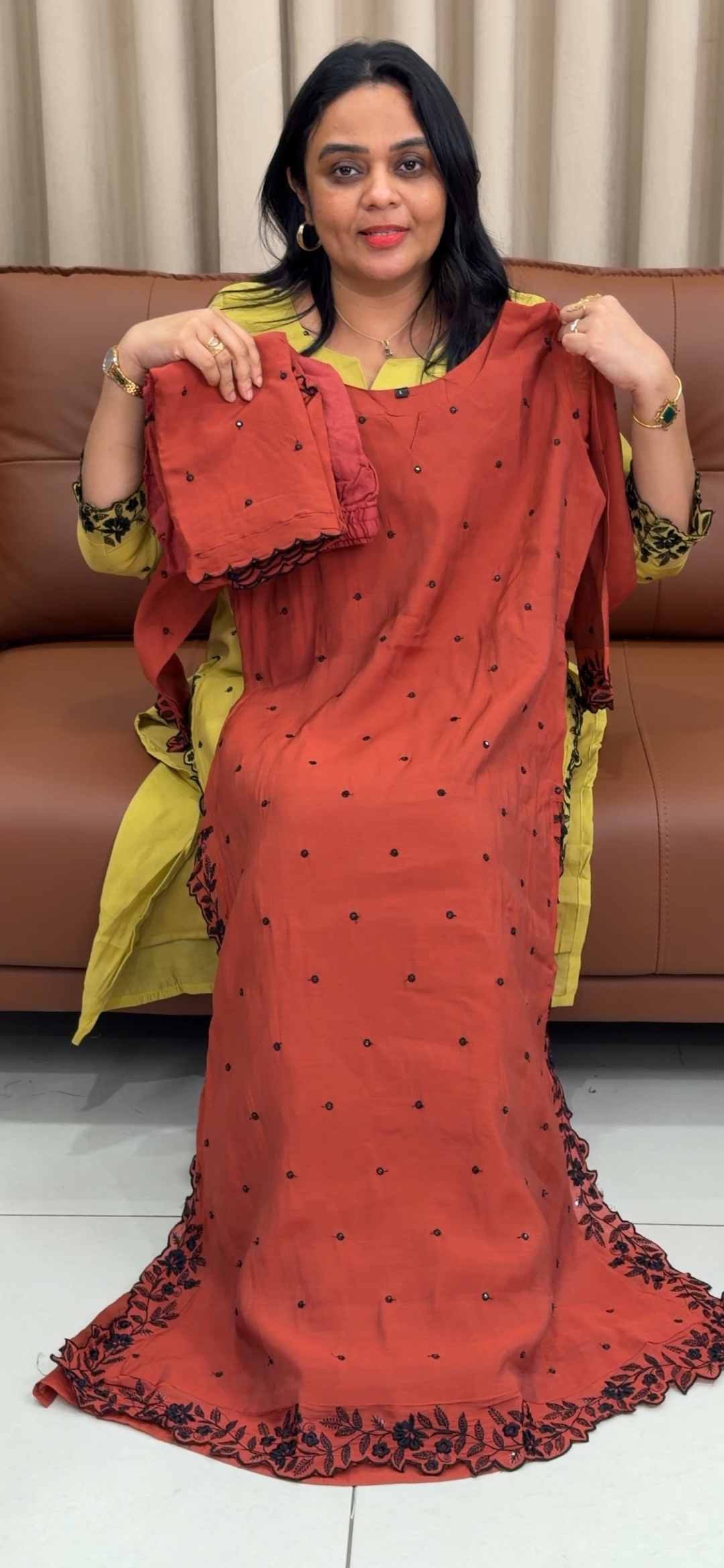 SOFT MUL CHANDERI TOP, BOTTOM AN DDUPATTA - NUWA - 1429